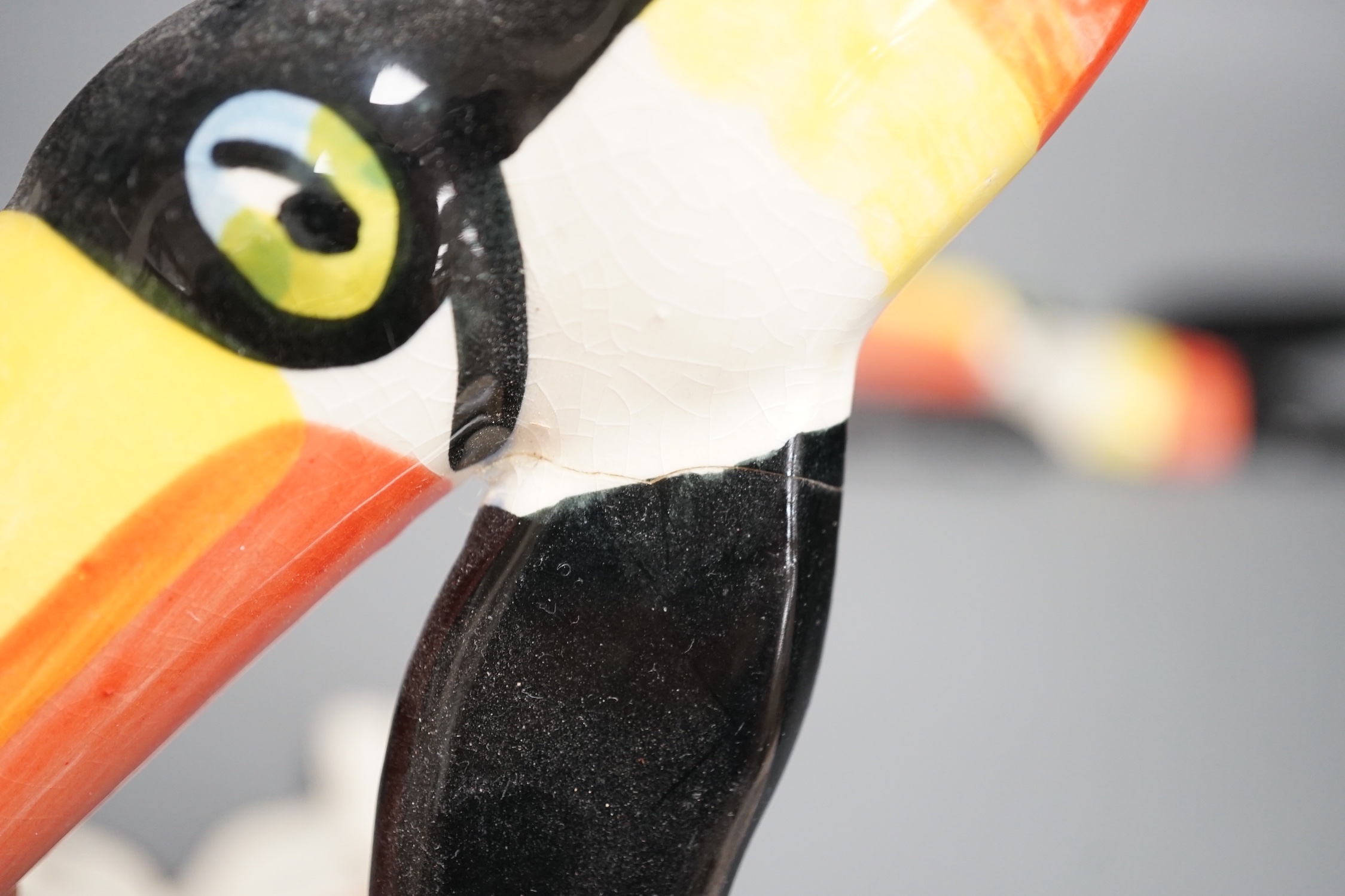 A graduated set of three Carlton ware toucan wall plaques